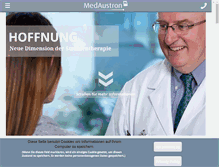 Tablet Screenshot of medaustron.at